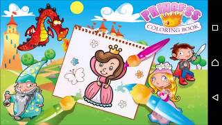 Princess Coloring Book   Coloring games for girls   Android apps for girls screenshot 5