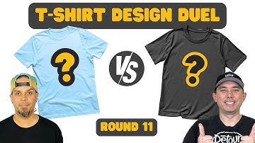 Random Niche Design Duel with Kittl T-shirt Graphic Design Tutorial for Print on Demand - Round 11