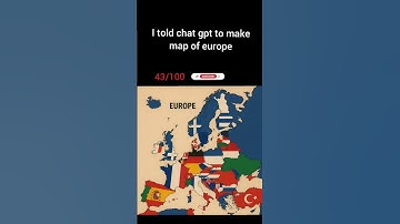 i told ChatGPT ro make a map of Europe #mapguide #mymaps #lovemaps #digitalmap #geochat #maphabit