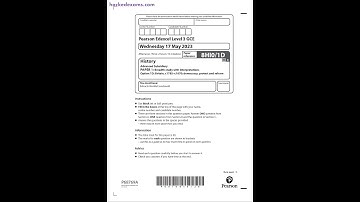 Pearson EDEXCEL As History Paper 1 2023 8hi0 1d Breadth Study With InterpretATIons Option 1d Britain
