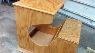 I built desks for my kids for Christmas out of oak plywood using the Kreg pocket hole jig. This is part 1 of the build.