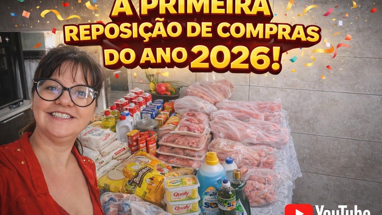 MOSTRANDO MINHA REPOSIÇÃO DE COMPRAS DO MÊS DE JANEIRO.