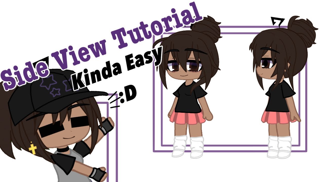 Making a Side facing Gacha Life 2 character #sidefacing #sidefacingtut