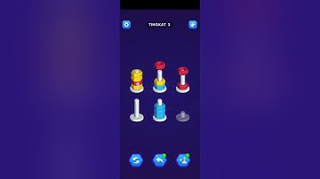 Nut Sort Level #3 #nutsort #gameplay #gameplaynutsort