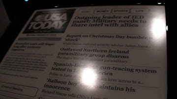 Que Plastic Logic ebook reader at CES 2010