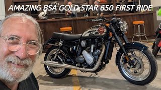 Amazing New BSA Gold Star 650 First Ride in America...Wahoo!