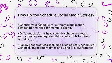 How Do You Schedule Social Media Stories? - Everyday-Networking