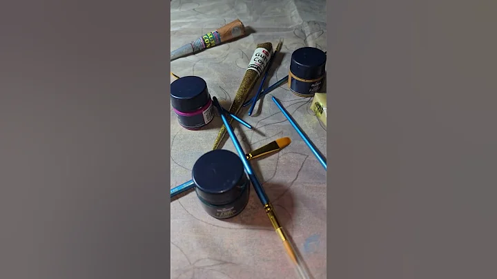 Hand painted Organza dupatta#handmade #fashion #trend #handpainted #dupatta #fabricpainting #gift