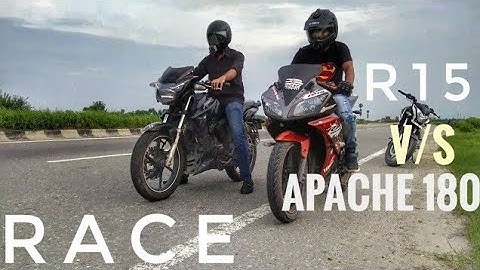Yamaha R15 V2.0 v/s Apache Rtr180 (Highway Race) | Bareilly Vlogger