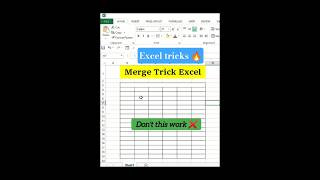 Computer Shortcut Key For Merge Trick In Excel