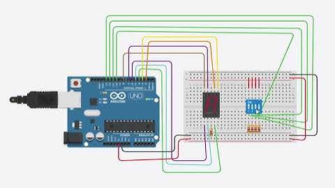 Arduino Uno - Display 7 segmentos con dip-switch