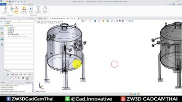ZW3D CAD : ตัวอย่างการใช้งาน Sketch 3D