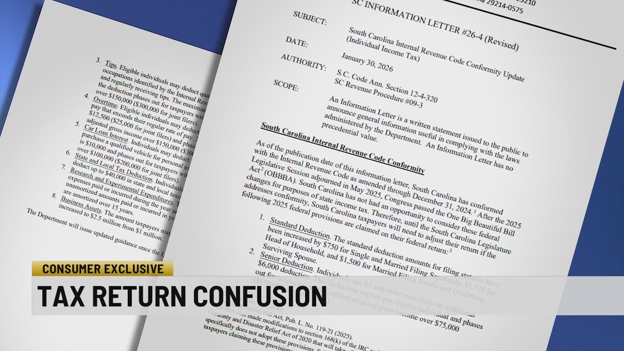 Tax Conformity: Will SC Taxpayers have to amend returns?