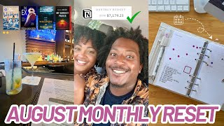 AUGUST 2025 MONTHLY RESET ROUTINE + spending $7,000+, rating my july reads, updating my bingo card