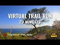 23 Minute Virtual Trail Run | Late Afternoon | 4K Trail POV Trail Run with Sea Views! 🏃💨