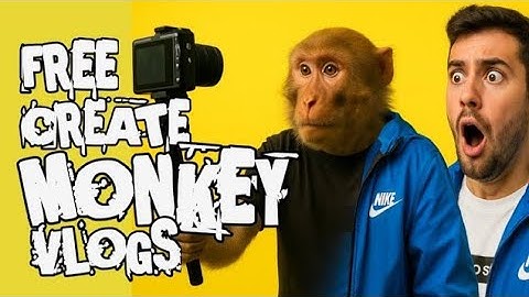 🐒 Viral Monkey Vlog Kaise Banaye? 💥 100% Free AI Tool Se