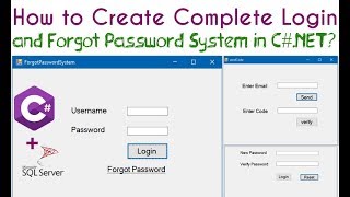 How to Create a Complete Forgot Password System in C#.NET using SQL Server Database?With Source Code