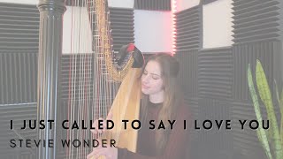 I Just Called to Say I Love You - Stevie Wonder harp cover // Bridget Jackson Harp