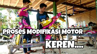 Proses Percantik Motor Jupiter Z Jupiter Z Pink Modifikasi - By Salon Motor Jwc