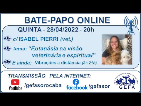 Assista: Palestra online - c/ ISABEL PIERRI (28/04/2022)