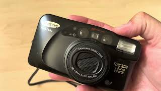 Samsung Sum Zoom 1150 panorama 35mm retro point shoot photo camera macro zoom device