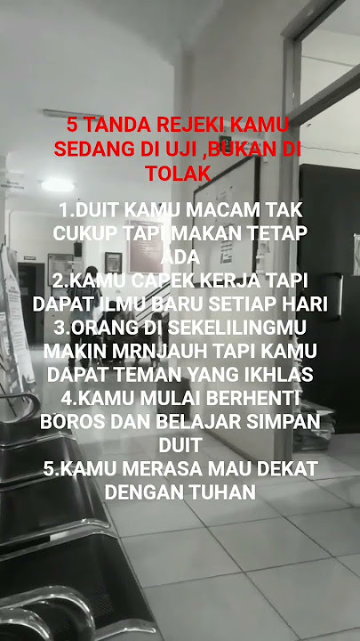 5 TANDA REJEKI KAMU SEDANG DI UJI BUKAN DI TOLAK#vidioshort #quotes #monetisasi #fyp
