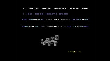 C64 Crack Intro: 1988 The Fantastic Five Intro 2