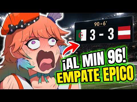 ¡KIARA ENLOQUECIÓ! 😱 Austria Empata al 96' vs Argelia