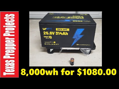 8 000wh For 1080 Wattcycle Beast Is Here Prepper Solarpower Texas Projects
