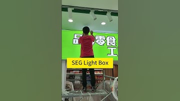 Global patent SEG modular tool-free installation advertising light box