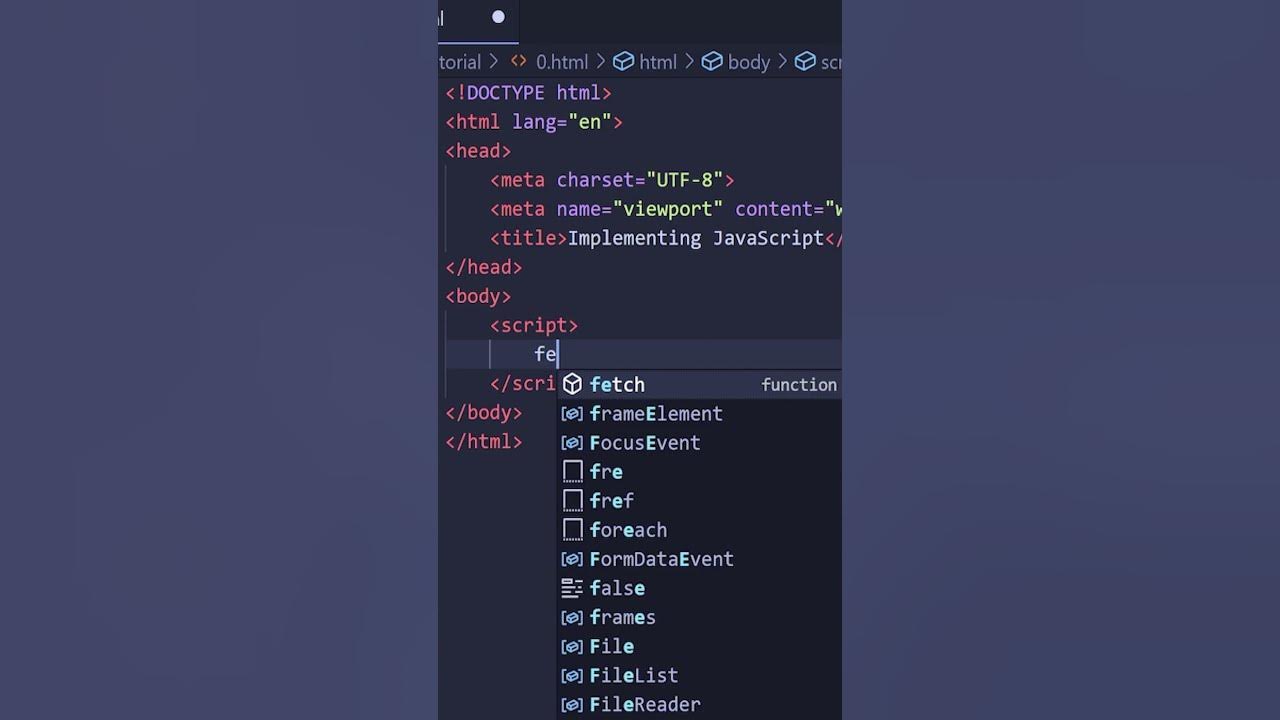 JavaScript - Implementing JavaScript - YouTube