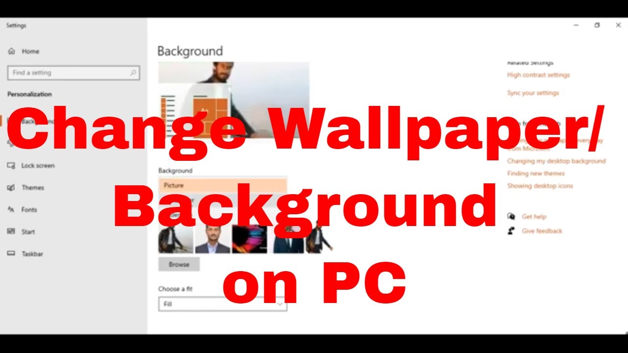 How To Change The Wallpaper On Your PC Desktop Or Laptop| Best wallpapers  for pc|Window 10 Rainmeter - YouTube