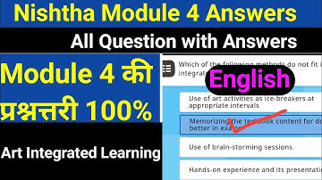 Nishtha Module 4 Answer || Nishtha Module 4 Quiz Answer