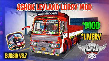 New Ashok Layland Truck Mod Tamil | Bus Simulator Indonesia | Ashok Layland Truck Mod In Bussid