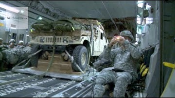 Humvee Airdrop From C-17 Globemaster III