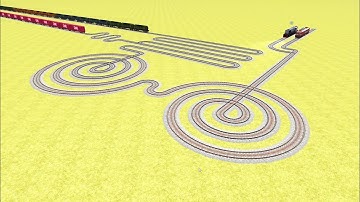 AI TRAINS RUNNING AT ROUND CIRCLE TRACKS ZIG ZAG TRACKS 💖 RAILROAD RAILWORK BEANG DRIVE 