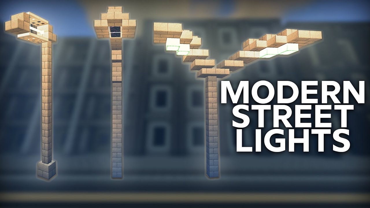 Modern Minecraft Street Lamp - Design Talk