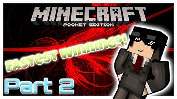 MCPE 0.14.2 | Shortest Winning?! | LBSG Survival Games/w ItzBlockyGaming | Pt.2