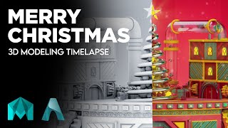 Merry Christmas 2020 - 3D Modeling Timelapse