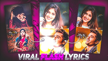 Reels viral flash lyrics status tutorial | Alightmotion | Technical Mahatma