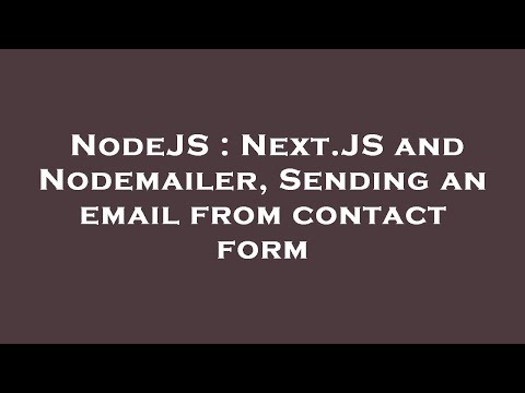 NodeJS : Next.JS