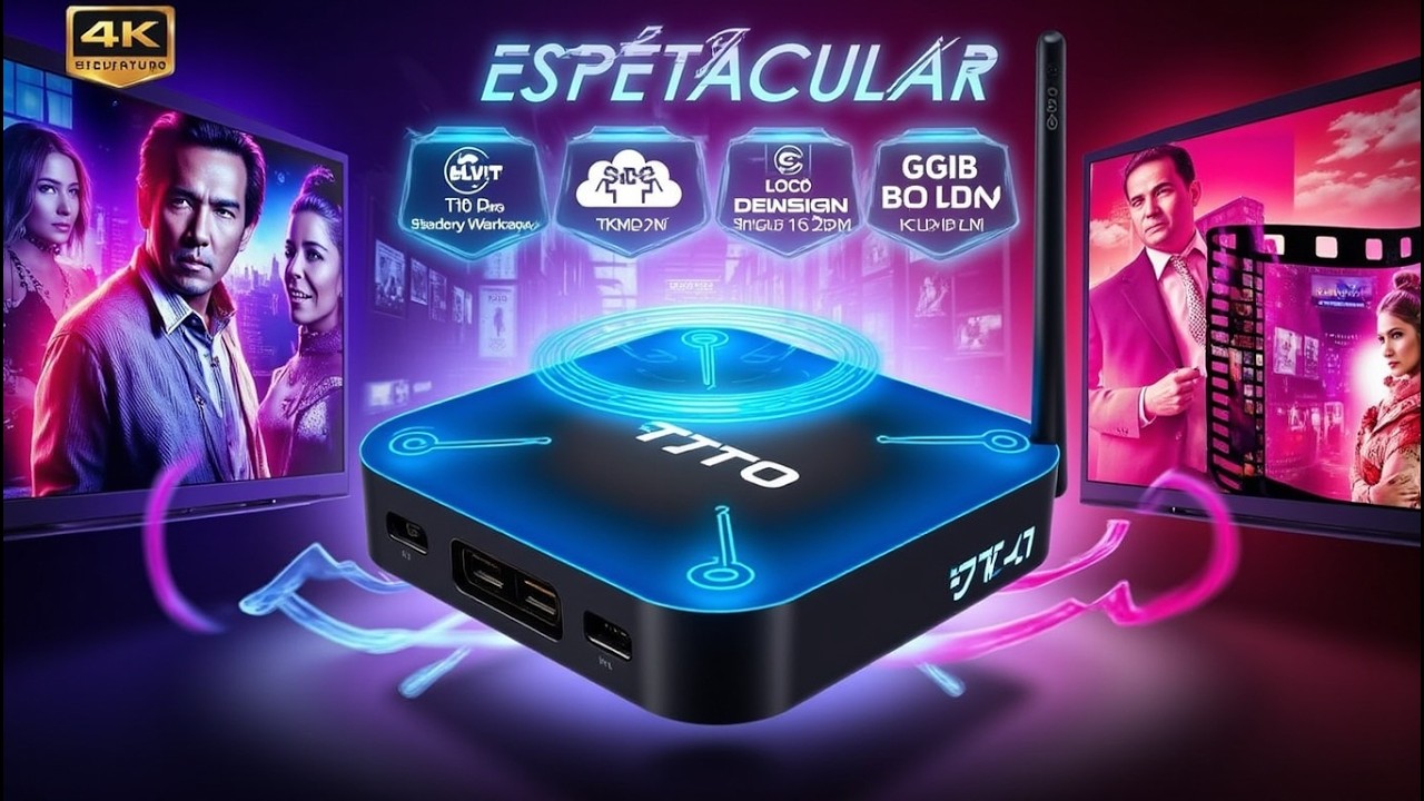 Tv Box espetacular para rodar Filmes e Series T10 Pro TV 4 GB de RAM ...