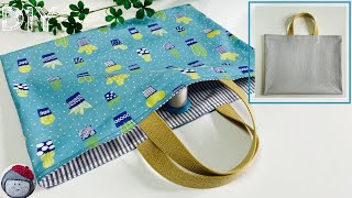 An unusual way to make a reversible bag - YouTube