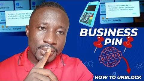 HOW TO UNBLOCK YOUR POS TERMINAL THAT SAYS BUSINESS PIN 📍📍📍 BLOCKED