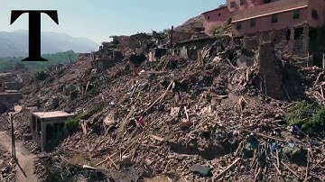 Drone footage reveals devastated Moroccan town following earthquake