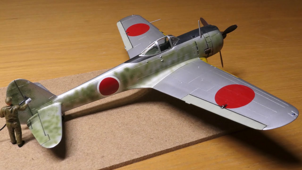 キ43-II 一式戦 隼 ~ 受領新造機の迷彩塗装作業 - HASEGAWA 1/72 KI-43-II 'OSCAR' - YouTube