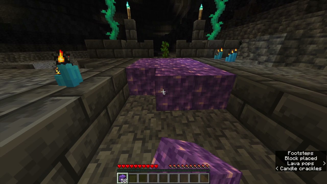 minecraft 1.17 amethyst blocks, but its music - YouTube