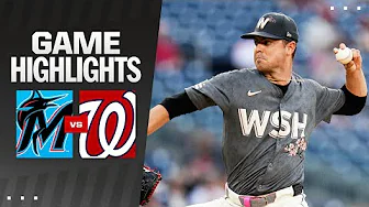 Marlins vs. Nationals Game Highlights (6/14/24) | MLB Highlights thumbnail