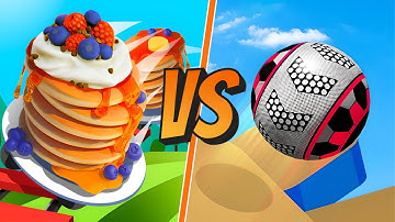Going Balls vs Pancake Run - All Level Gameplay Android,iOS - NEW UPDATE Best Apk Games