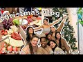 CHRISTMAS VLOG WITH MY GIRLFRIENDS *getting deranged* | holiday party &amp; feast